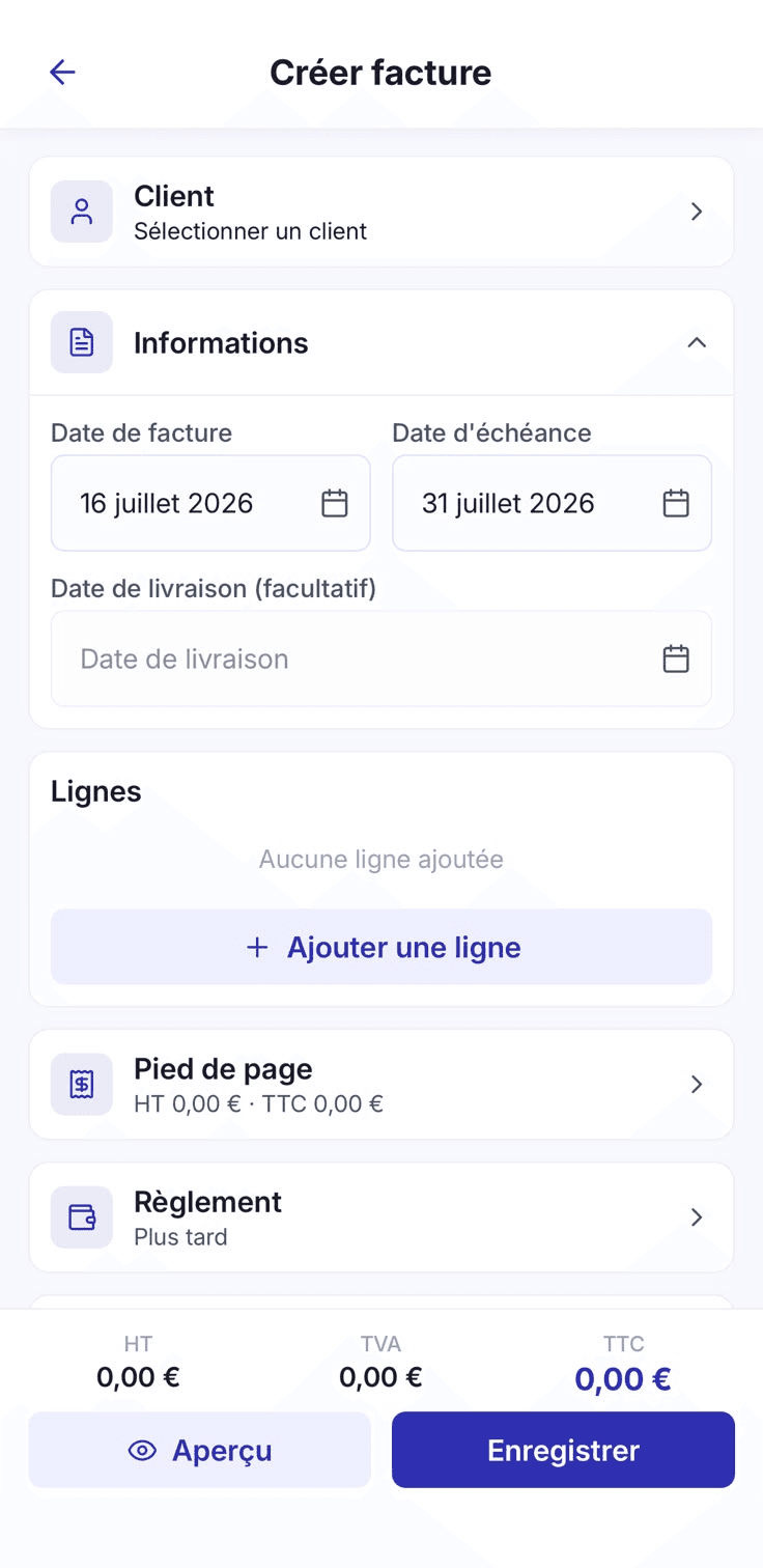 Application mobile MTPE